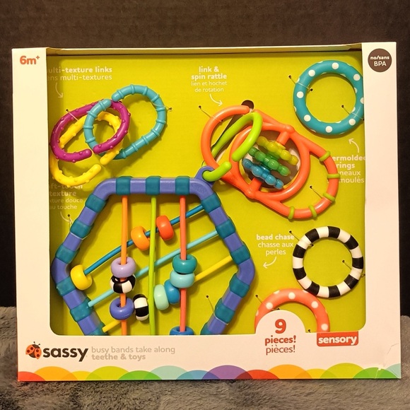 Sensory Rings Learning Toy - Multicolor - Picture 1 of 3